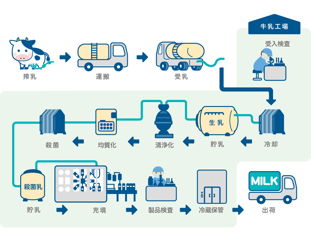 いかるが牛乳ができるまで